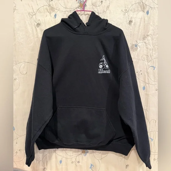 Hazel Men's Black Hoodie Sweater - Picture 1 of 7